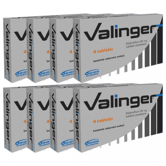 Valinger 25 mg, 4 tabletki powlekane 8 sztuk Valinger 25 mg, 4 tabletki powlekane 8 sztuk - zdjęcie produktu