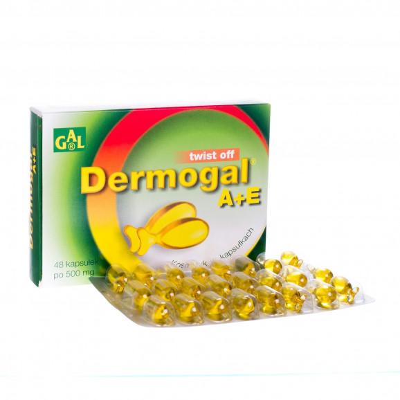 Dermogal A+E 500 mg, 48 kapsułek twist-off Dermogal A+E 500 mg, 48 kapsułek twist-off - zdjęcie produktu