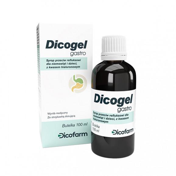 Dicogel Gastro, syrop przeciwrefluksowy dla niemowląt i dzieci (100 ml) Dicogel Gastro, syrop przeciwrefluksowy dla niemowląt i dzieci (100 ml) - zdjęcie produktu