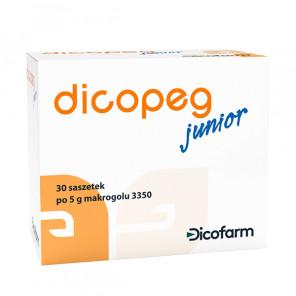Dicopeg Junior Free – wyrób medyczny, proszek do sporządzania roztworu doustnego (30 saszetek x 5 g) - zdjęcie produktu
