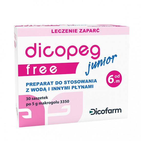 Dicopeg Junior Free – proszek na zaparcia dla dzieci, wyrób medyczny (30 saszetek x 5 g) Dicopeg Junior Free – proszek na zaparcia dla dzieci, wyrób medyczny (30 saszetek x 5 g) - zdjęcie produktu