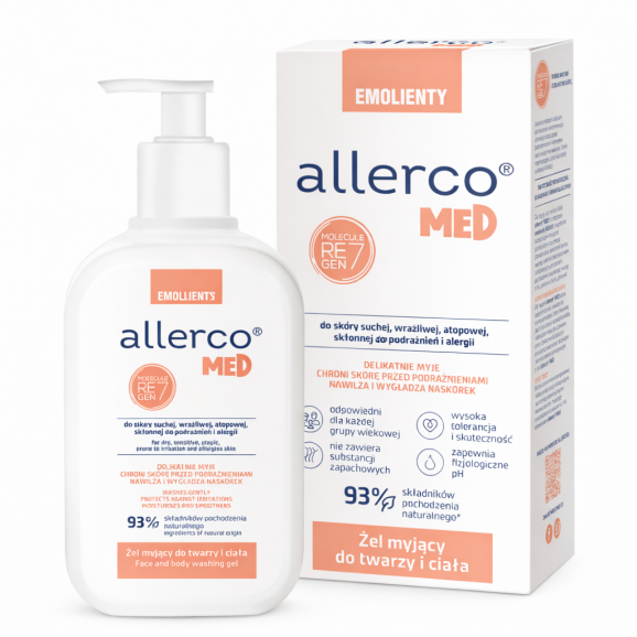 Allerco Żel myjący do skóry alergicznej 200 ml Allerco Żel myjący do skóry alergicznej 200 ml - zdjęcie produktu
