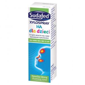 Sudafed XyloSpray HA dla dzieci, 0,5mg/ml, aerozol do nosa, 10 ml - zdjęcie produktu
