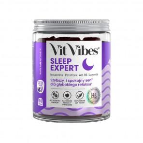 Vit Vibes Sleep Expert – suplement diety, żelki o smaku jagodowym z nutą lawendy (60 szt.) - zdjęcie produktu