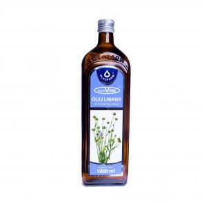 Oleofarm Olej lniany tłoczony na zimno (1000 ml) – suplement diety - zdjęcie produktu