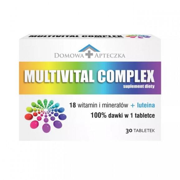 Multivital Complex z luteiną – suplement diety (30 tabletek) Multivital Complex z luteiną – suplement diety (30 tabletek) - zdjęcie produktu