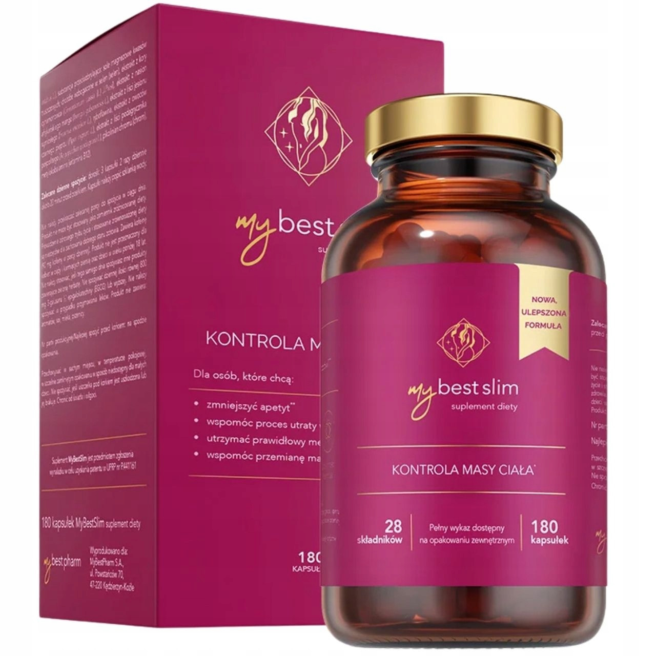 MyBestSlim 2.0 – suplement diety (180 kapsułek)