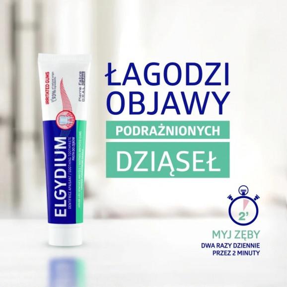 Elgydium, pasta do zębów na podrażnione dziąsła (75 ml) - zdjęcie produktu