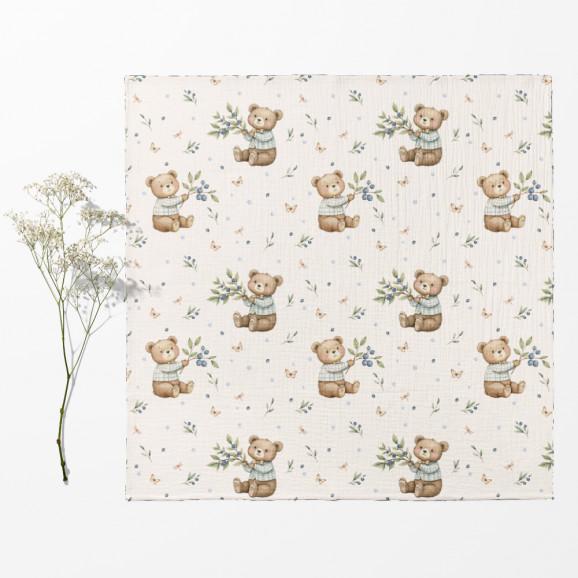 Bocioland 3022 Pieluszki muślinowe 70x70 cm 3-pack zielone BL302 - zdjęcie produktu