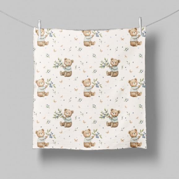 Bocioland 3022 Pieluszki muślinowe 70x70 cm 3-pack zielone BL302 - zdjęcie produktu