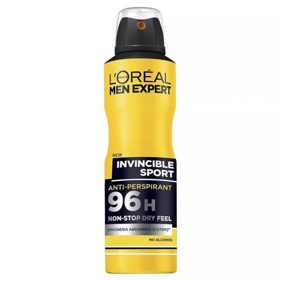 L'Oréal Men Expert Invincible Sport 96H Antyperspirant w sprayu (150 ml) L'Oréal Men Expert Invincible Sport 96H Antyperspirant w sprayu (150 ml) - zdjęcie produktu