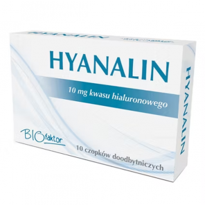 Hyanalin – czopki doodbytnicze z kwasem hialuronowym (10 szt.) - zdjęcie produktu
