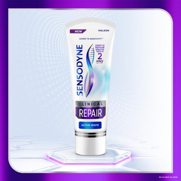 Sensodyne Clinical Repair Active White – pasta do zębów (wyrób medyczny, 75 ml) - zdjęcie produktu