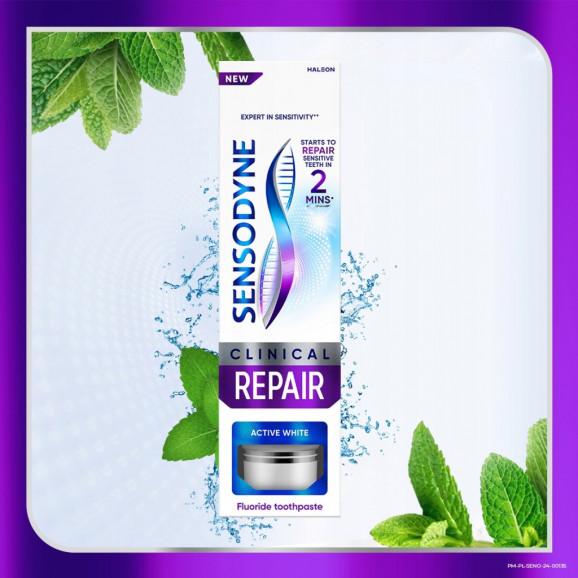 Sensodyne Clinical Repair Active White – pasta do zębów (wyrób medyczny, 75 ml) - zdjęcie produktu