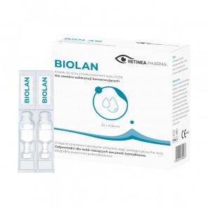 Biolan 0,15% krople do oczu (20 minimsów x 0,35 ml) – wyrób medyczny - zdjęcie produktu