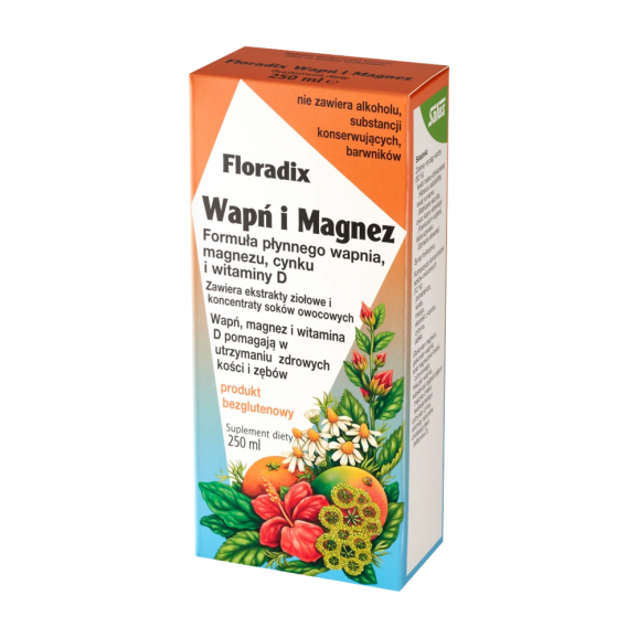 Floradix Wapń i Magnez 250ml - zdjęcie produktu