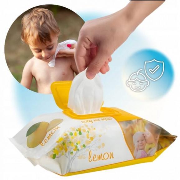 Sleepy Lemon – chusteczki nawilżane (120 szt.) - zdjęcie produktu