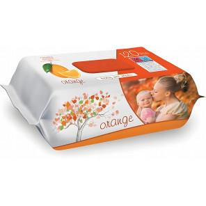SLEEPY Chusteczki nawilżane dla dzieci i dorosłych Pomarańcza (120 szt.) - zdjęcie produktu
