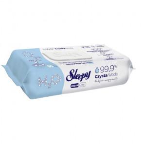 Sleepy Aqua Care Baby 99,9% wody – chusteczki nawilżane dla dzieci (50 szt.) - zdjęcie produktu
