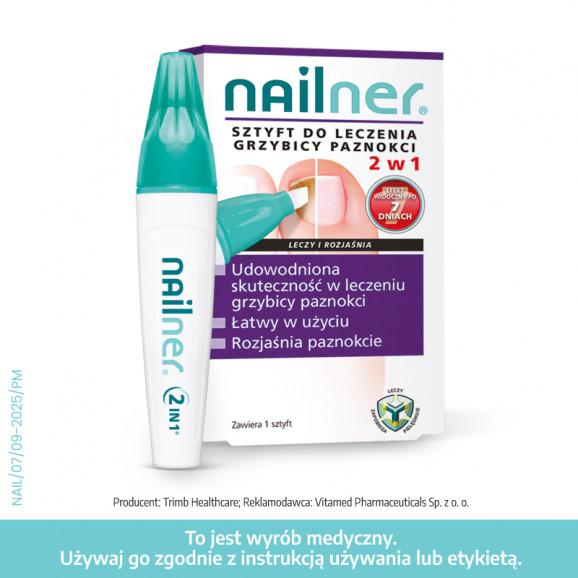 Nailner 2w1, sztyft do leczenia grzybicy paznokci – wyrób medyczny (4 ml) - zdjęcie produktu