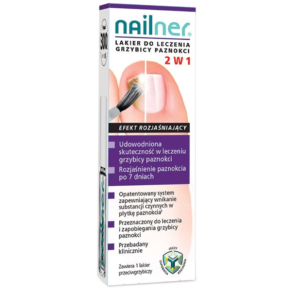 Nailner lakier do leczenia grzybicy paznokci 2 w 1 – wyrób medyczny (5 ml)