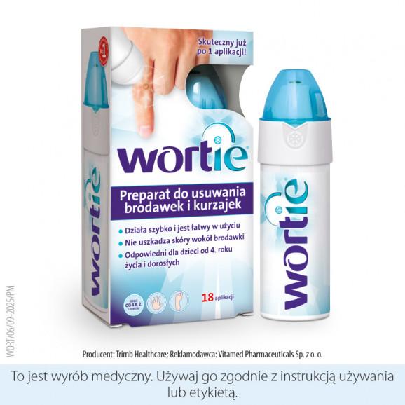 Wortie, preparat do usuwania brodawek i kurzajek – wyrób medyczny (50 ml) Wortie, preparat do usuwania brodawek i kurzajek – wyrób medyczny (50 ml) - zdjęcie produktu