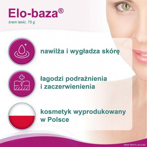 Elo-baza, krem lekki z kwasem hialuronowym (75 g) - zdjęcie produktu