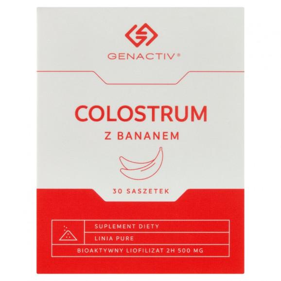 Colostrum Genactiv z bananem - suplement diety (30 saszetek) - zdjęcie produktu
