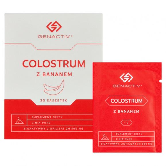 Colostrum Genactiv z bananem - suplement diety (30 saszetek) - zdjęcie produktu