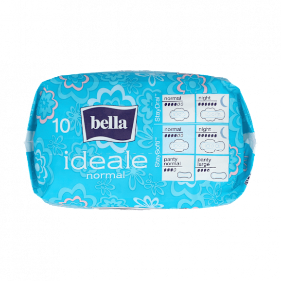 Bella Ideale StaySofti Normal – podpaski higieniczne ultracienkie ze skrzydełkami (10 szt.) - zdjęcie produktu