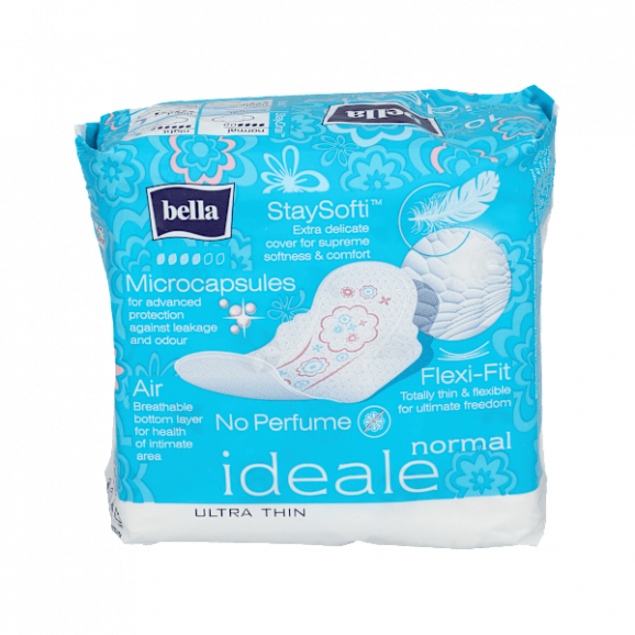 Bella Ideale StaySofti Normal – podpaski higieniczne ultracienkie ze skrzydełkami (10 szt.) - zdjęcie produktu