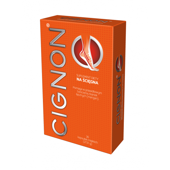 Cignon – suplement diety, kapsułki miękkie wspierające ścięgna i więzadła (30 kapsułek) - zdjęcie produktu
