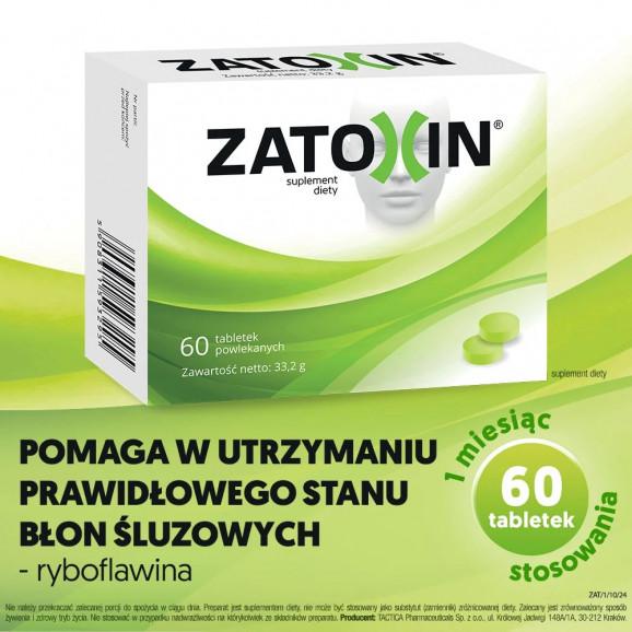 Zatoxin – suplement diety, 60 tabletek powlekanych - zdjęcie produktu