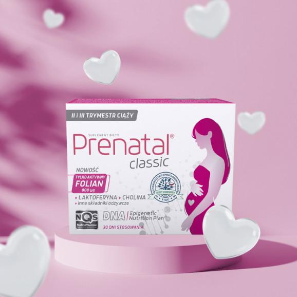 Prenatal Classic, witaminy dla kobiet w ciąży (od 13. tygodnia) i karmiących piersią – suplement diety (90 kapsułek tward - zdjęcie produktu