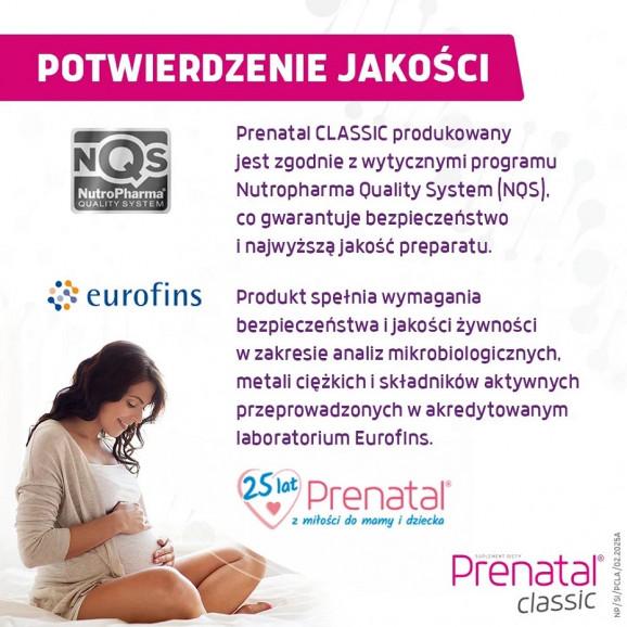 Prenatal Classic, witaminy dla kobiet w ciąży (od 13. tygodnia) i karmiących piersią – suplement diety (90 kapsułek tward - zdjęcie produktu