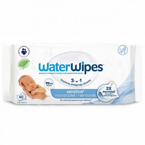 WaterWipes BIO Sensitive – chusteczki nawilżane wodą 60 szt. WaterWipes BIO Sensitive – chusteczki nawilżane wodą 60 szt. - zdjęcie produktu