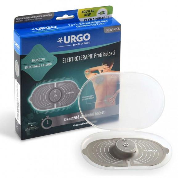 URGO Elektrostymulator do ładowania (TENS) + 2 wymienne nakładki żelowe – wyrób medyczny (1 sztuka) - zdjęcie produktu