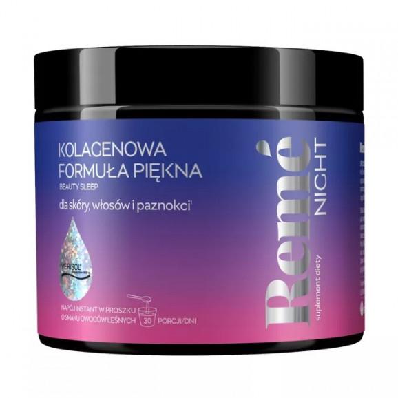 Reme Night Kolagenowa Formuła Piękna, smak owoce leśne, 150 g – suplement diety Reme Night Kolagenowa Formuła Piękna, smak owoce leśne, 150 g – suplement diety - zdjęcie produktu
