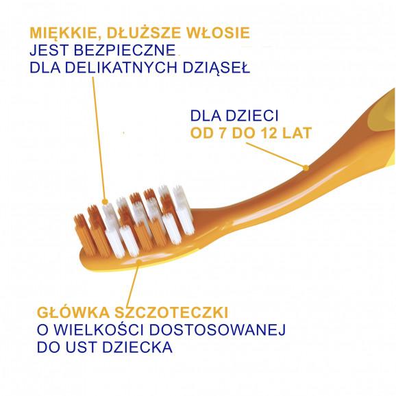 Elgydium Junior Emoji, szczoteczka do zębów dla dzieci 7-12 lat, 1 szt. - zdjęcie produktu