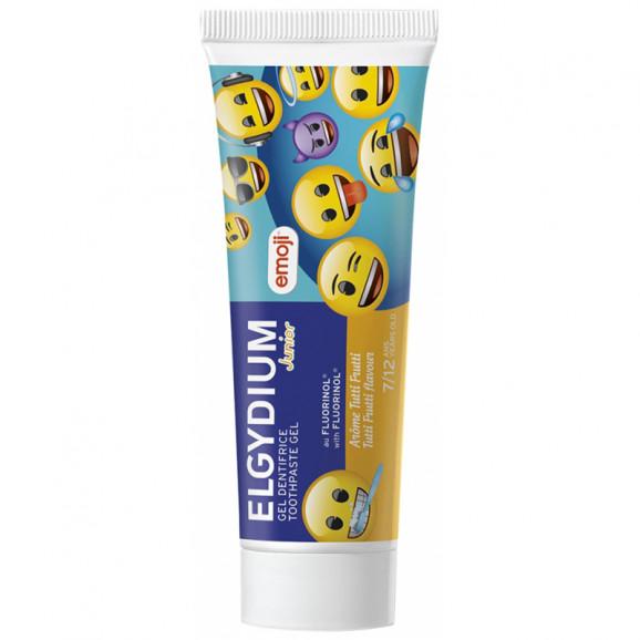 Elgydium Junior Emoji, pasta do zębów w postaci żelu dla dzieci, 7-12 lat, smak Tutti-frutti, 50 ml - zdjęcie produktu