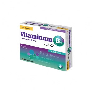 Vitaminum B2 Hec z witaminą B2, C i E (30 tabletek) - zdjęcie produktu