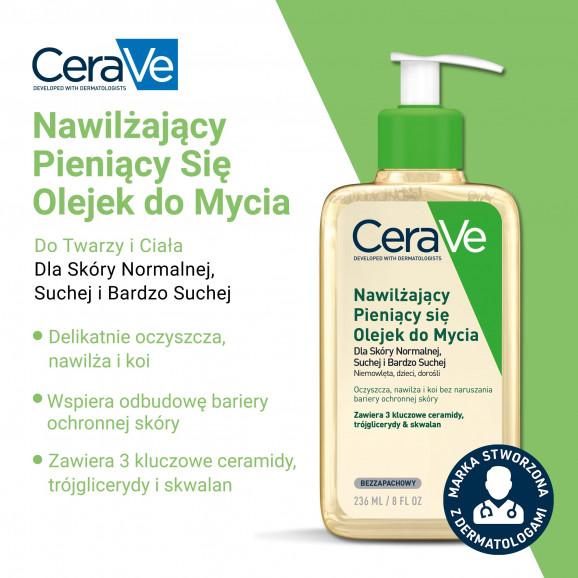 CeraVe Nawilżający olejek do mycia – kosmetyk (236 ml) - zdjęcie produktu
