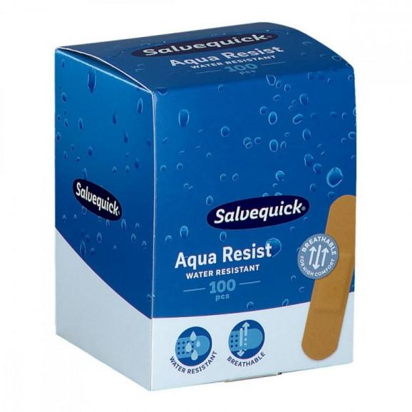 Salvequick Aqua Resist – plastry wodoodporne (100 sztuk, 19 mm x 72 mm) Salvequick Aqua Resist – plastry wodoodporne (100 sztuk, 19 mm x 72 mm) - zdjęcie produktu