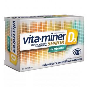 Vita-Miner Senior D3 + Luteina – suplement diety (60 tabletek) - zdjęcie produktu