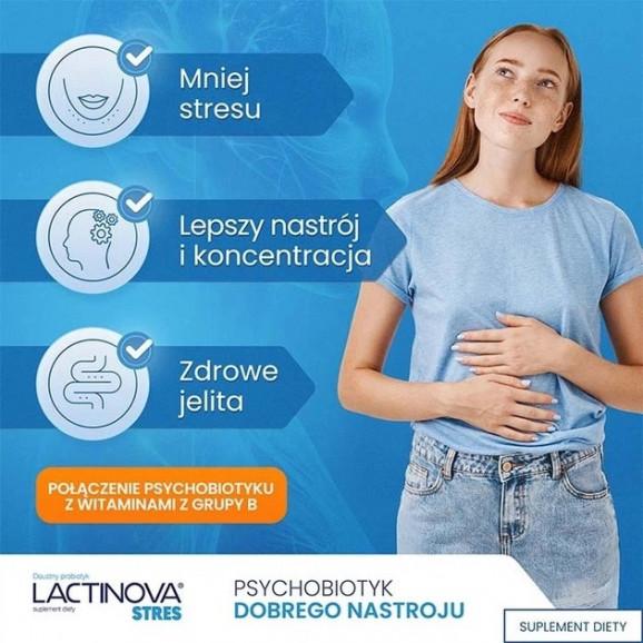 Lactinova STRES, Doustny Probiotyk – suplement diety (28 kapsułek) Lactinova STRES, Doustny Probiotyk – suplement diety (28 kapsułek) - zdjęcie produktu