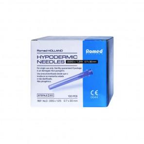 Romed Igła iniekcyjna 0,70 x 30 mm (22G) – wyrób medyczny (100 sztuk) - zdjęcie produktu