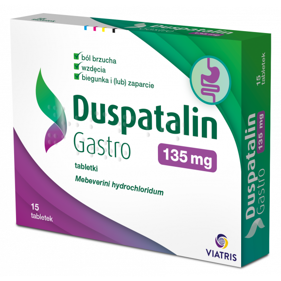 Duspatalin Gastro 135 mg, 15 tabletek Duspatalin Gastro 135 mg, 15 tabletek - zdjęcie produktu