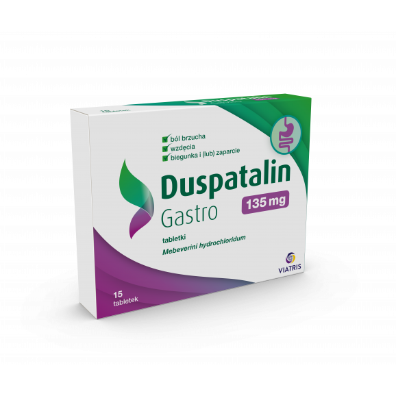 Duspatalin Gastro 135 mg, 15 tabletek Duspatalin Gastro 135 mg, 15 tabletek - zdjęcie produktu