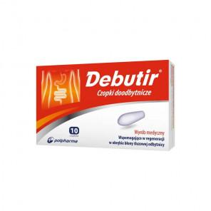 Debutir, czopki doodbytnicze – wyrób medyczny (10 szt.) - zdjęcie produktu