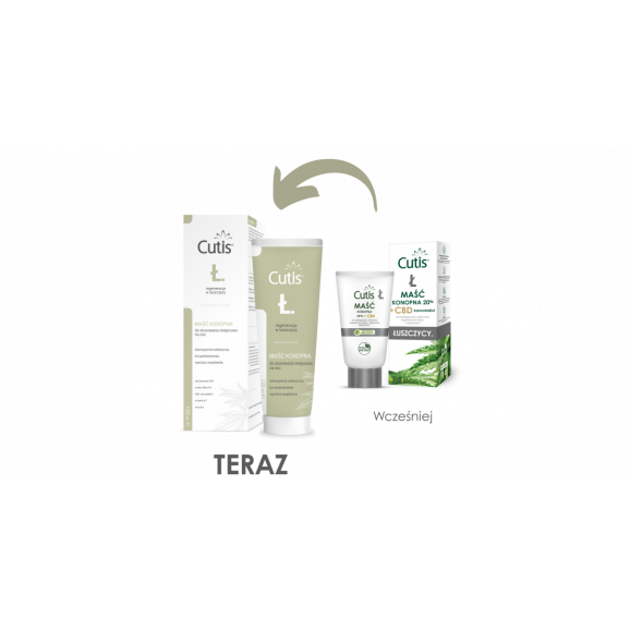 Cutis Ł – Łuszczyca, maść konopna 20% + CBD (120 ml) - zdjęcie produktu